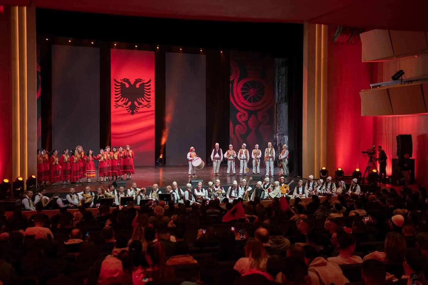 Folkloric ensembles on Independence Day - traditional Albanian music and dance